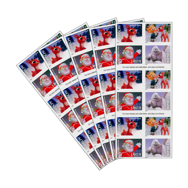 USPS First Class Forever Stamps – Rudolph the Red-Nosed Reindeer image 2