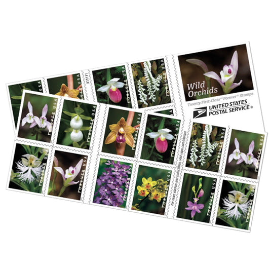 Wild Orchids Forever First Class Postage Stamps image 0