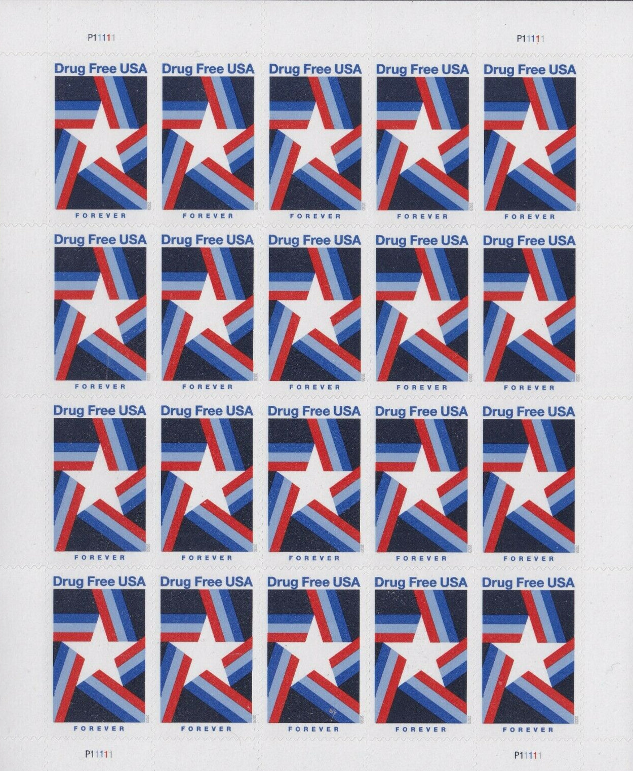 Drug Free Forever First Class Postage Stamps image 0