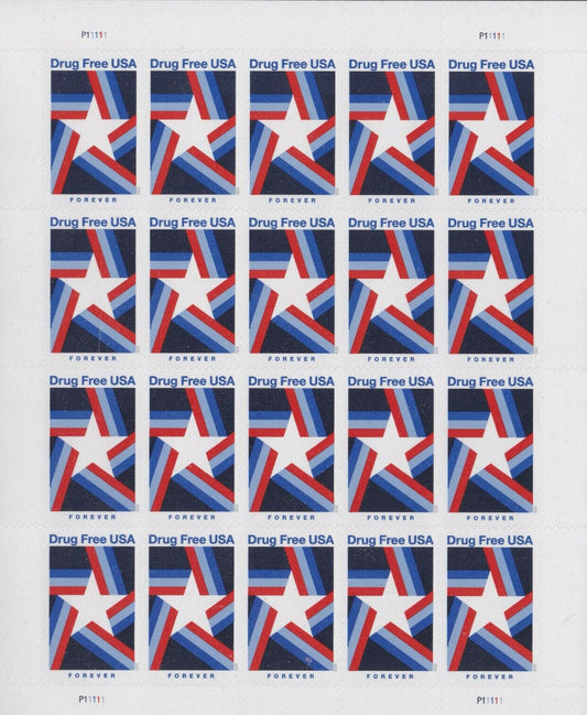 Drug Free Forever First Class Postage Stamps image 0