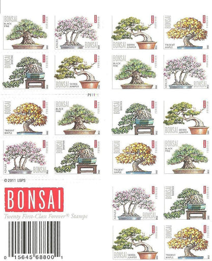 USPS Bonsai Tree Forever First Class Postage Stamps image 0