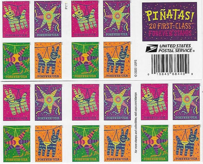 Pinatas Forever First Class Postage Stamps image 0