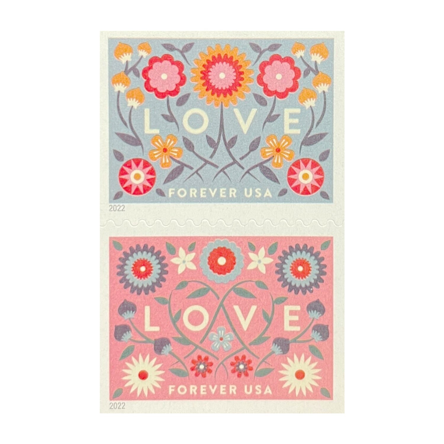 2022 Love Forever First Class Postage Stamps image 1